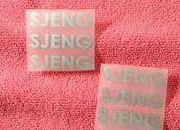 labels d'habillement de transfert de chaleur de silicone de l'épaisseur 3D de 1mm pour Sportwear