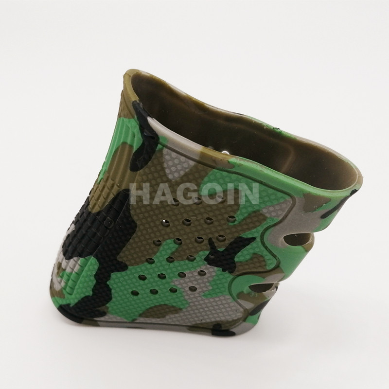 Camouflage Silicone Rubber Grip Customized Color Green Rubber Grip Sleeve