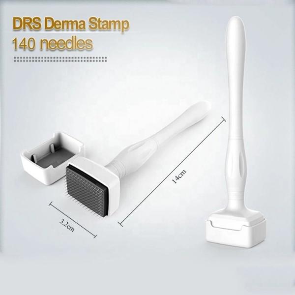 NO Plugs Type 140 Needles Derma Stamp Roller for Skin Rejuvenation and Cellulite Reduction