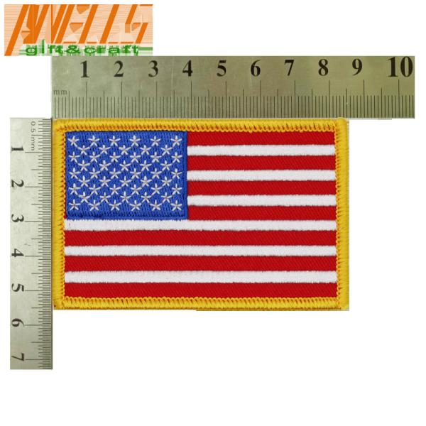 American Flag GREY Embroidered Patch Patriotic Pride USA Grey different American Flag Patch For Jackets Hats Sleeves