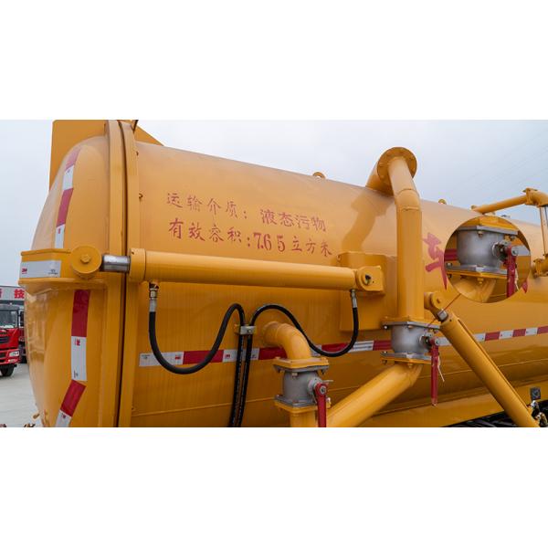 DFAC 3.5CBM Camión de succión de aguas residuales de combustible diesel Euro 6 Estándar de emisiones y distancia entre ejes de 2700 mm