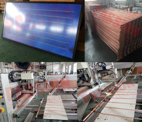 250L 316 Stainless Steel Flat Plate Solar Water Heater Blue Coating Flat Collector