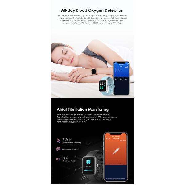 Touch Screen 240*240 Thickness 8.5mm Waterproof Sport Smart Watch