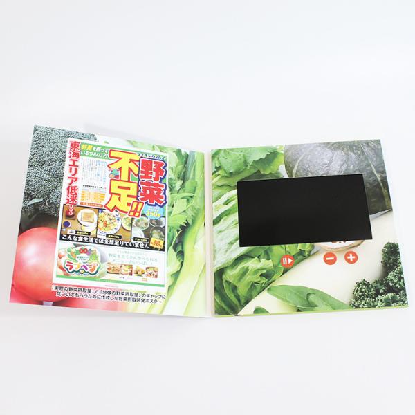 Custom Digital Lcd Video Business Cards IPS Full Angle Screen Video In Folder