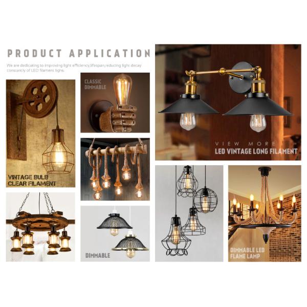 Света рождества E27 шарика ST64 Edison 4w привели шарик груши ES ретро