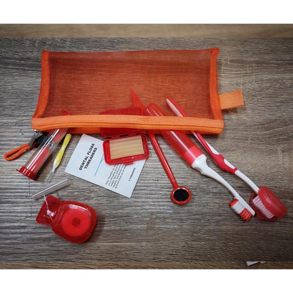 8 en 1 Kit de instrumentos de ortodoncia dental de plástico para el mantenimiento de la higiene oral