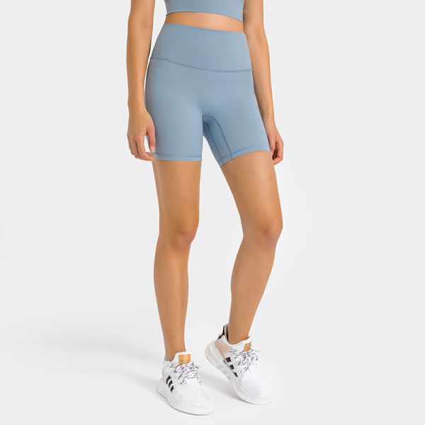High Waisted Teal Workout Biker Shorts for Women Buttery Soft Stretchy 4 Inch Inseam