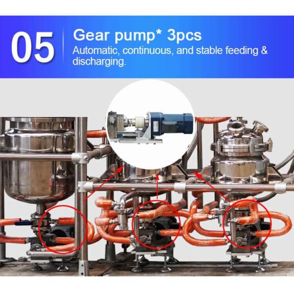 OEM Wiped Film Evaporator TOPTION Industrial Essential Oil Extraction Machine