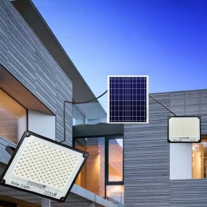 40W Energy Saving Solar Flood Lamp Auto Dimming Construction Site Perimeter Lamp