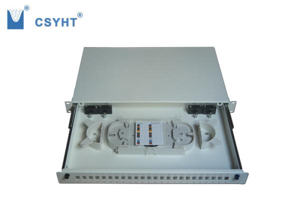 24 Ports Drawer Type Sliding Type FTTH Fiber Optic DISTRIBUTION PANEL