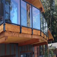 Réglage de balustrade à main de verre d'aluminium trempé de 10 mm à 12 mm