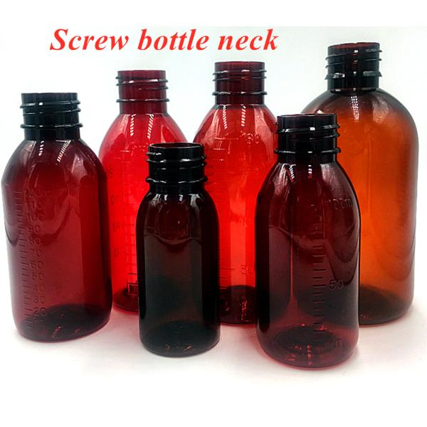 PET Round Medical Syrup Bottles 120ml Medicine Bottle Measurements