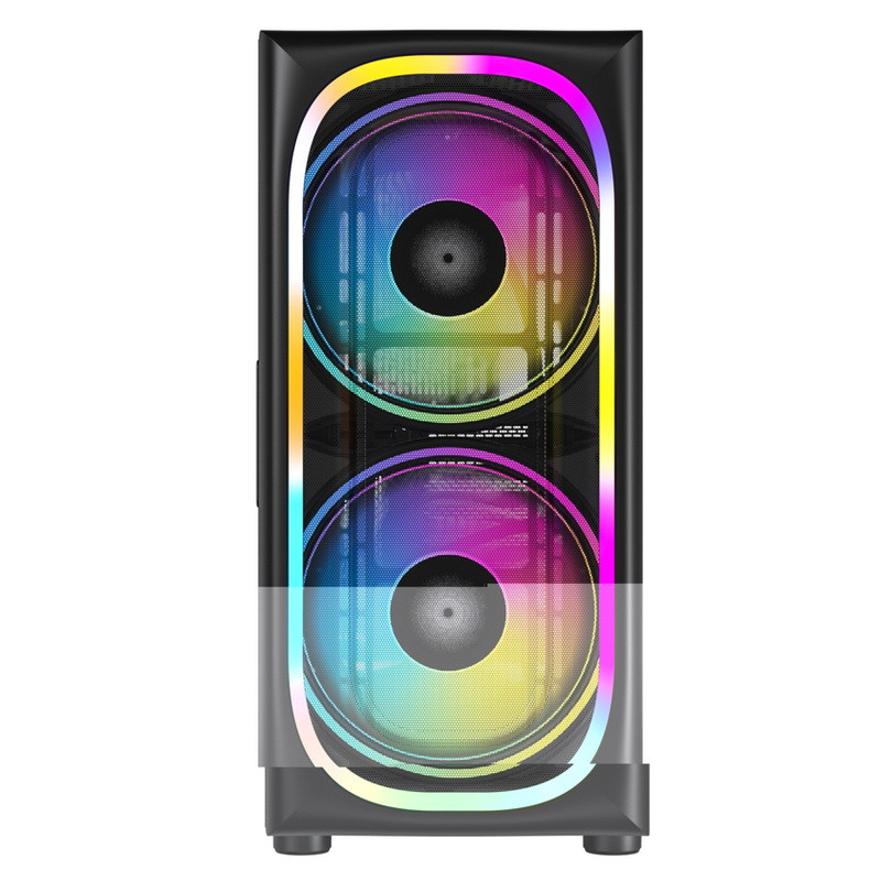 Корпус ATX для ПК Gaming ARGB Корпус из акрилового стекла 2x200MM Светодиодная подсветка