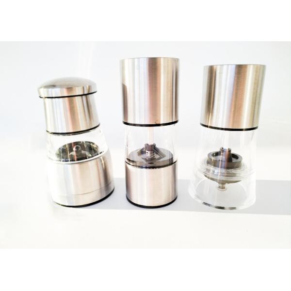 Premium Sleek Stainless Steel Effortless Grinder For Salt And Pepper