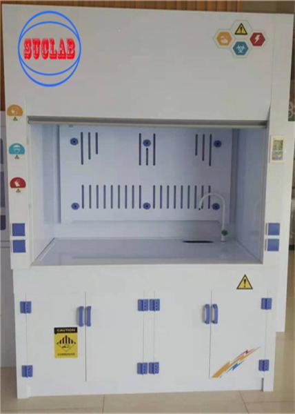 220V Chemical Fume Hood Lab Acid Fume Hood Wall Mounted with Horizontal Structure
