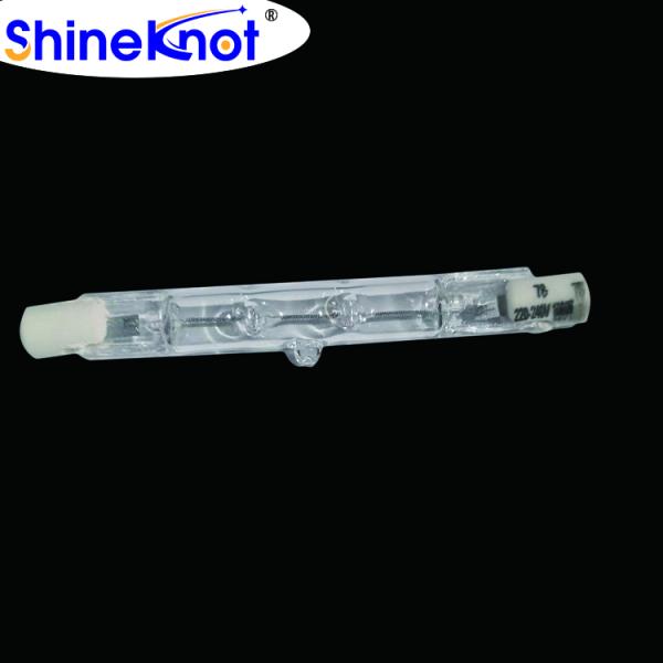 100W Transparent Glass Tube Ceramic Lamp Holder for Sports Stadiums Lighting Solutions