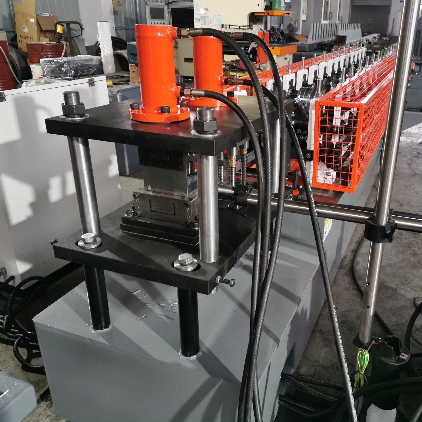 Adjustable Width South America CU Stud Track Roll Forming Machine Drywall Partition Ceiling Prefab Light Steel Decoration
