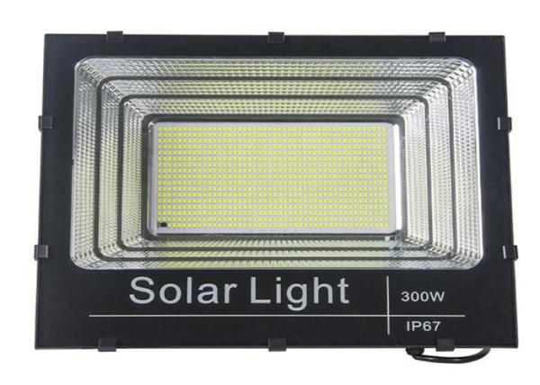 13 Hours Solar Powered Motion Flood Lights 300W Aluminum Body Bright Control System