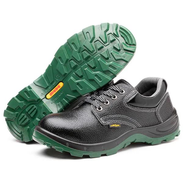 Microfiber Industrial Safety Shoes Iron Toe Black Pu Boots Unisex