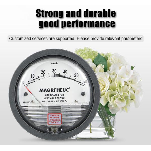 119.6mm Nominal Diameter -68-100Kpa Differential Pressure Gauge for Water Manometry