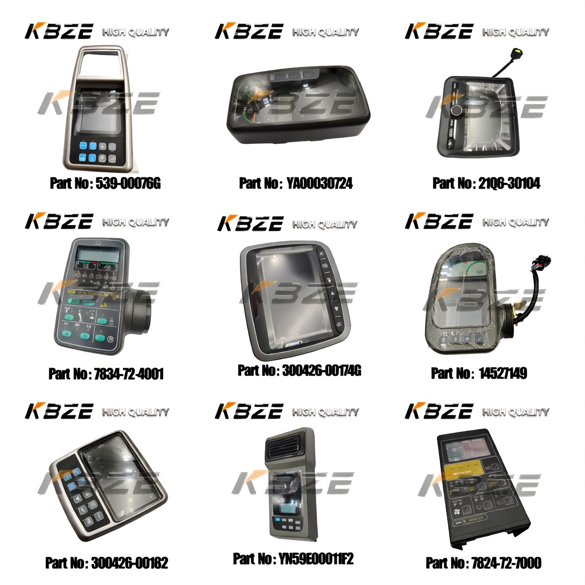 KBZE MONITOR 260-2160 HEAVY EQUIPMENT DISPLAY SUPPLIER FOR CAT 312C,315C, 318C, 319C, 320C, 320C FM, 320C L,322C