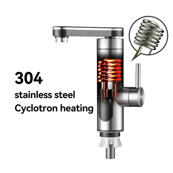 220-230V Instant Electric Heating Tap Bathroom Hot And Cold Taps LED Display