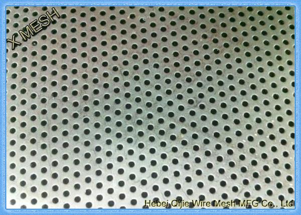 Round Hole Hot Dipped Galvanized Decorative Perforated Metal Panels Mild Steel / Carbon Steel