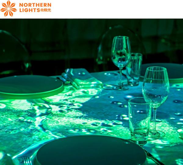 Solução de Projeção Espacial Imersiva Holográfica de Sala de Banquetes de Casamentos