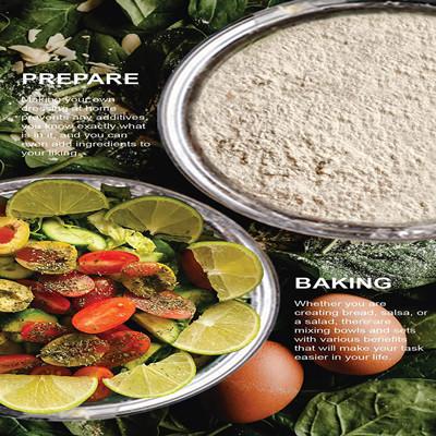 Stainless Steel Deep Mixing Bowl Salad For Baking And Marinating