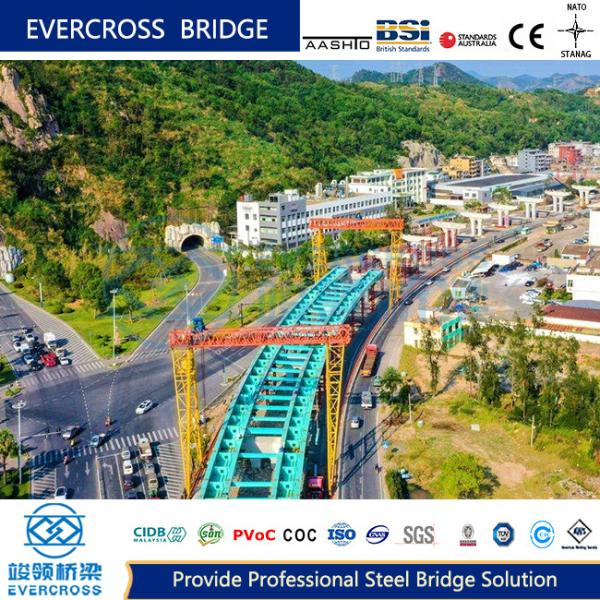High Strength Novelty Steel Box Girder Bridge For Mountainous Region Roadways