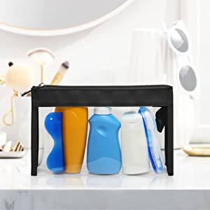 Cosmetic Makeup Bags, Toiletry Pouch, Travel Pack, Holographic Organizer, Toiletries Kit Zippered Pouch