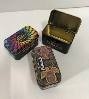 Customized Cmyk Printing metal Tinplate Packaging Box For Storage