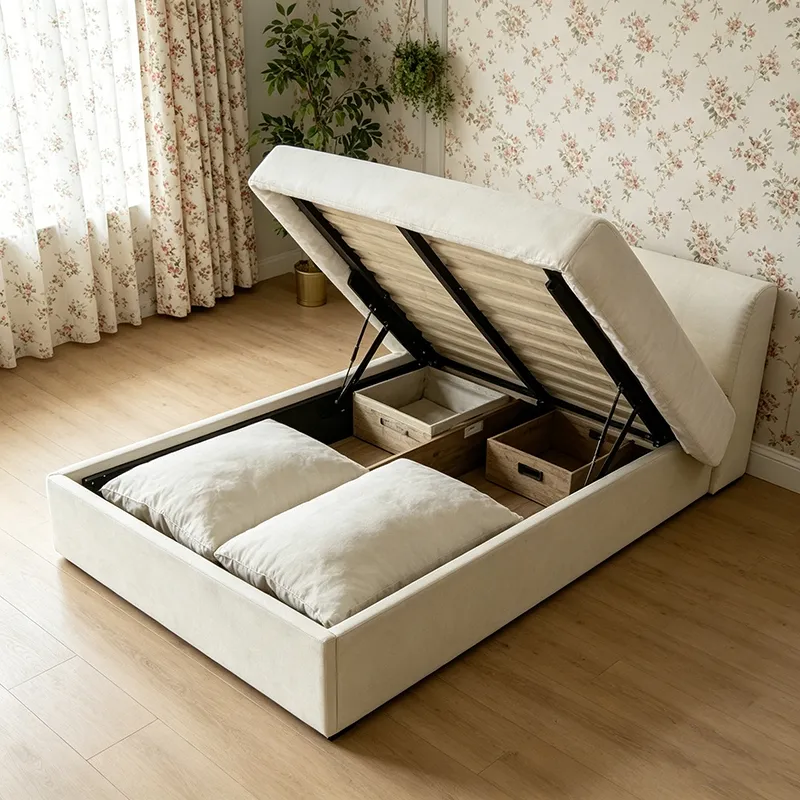 Strong Integrated Frame Bed with Safe Hydraulic Rods