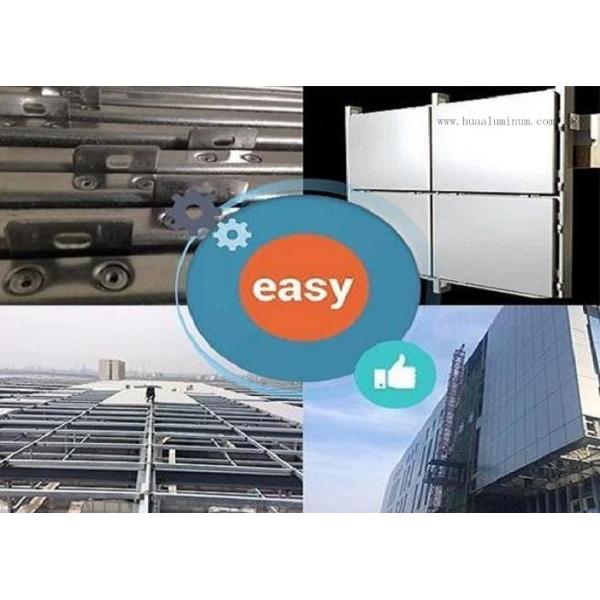 Moisture Proof 4000*1300mm Aluminium Solid Panel Wall Cladding