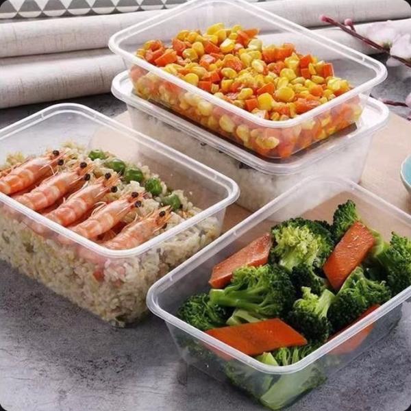 Transparent Plastic Bowl with Lids Keep Your Food Fresh and Secure in Various Sizes