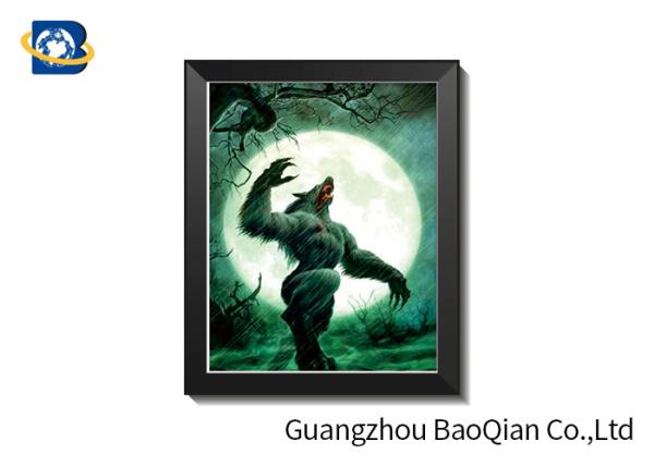Flipped Efect 3d Lenticular Picture Posters With Monster / Religion , Home Decoration Pieces