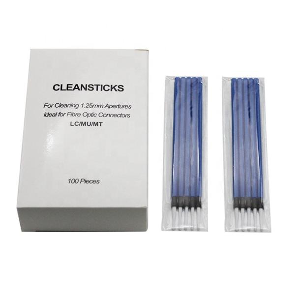 Ferramentas de limpeza de uma fibra ótica do tempo que limpam varas para o conector da fibra de 1.25mm 2.5mm