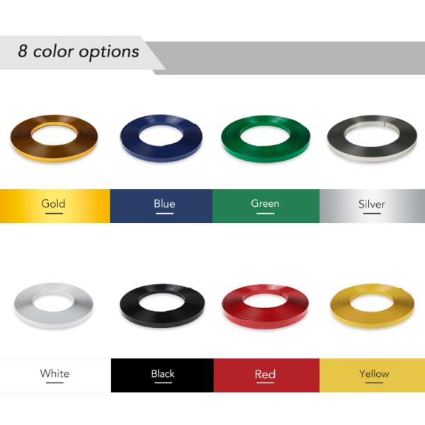 Arrow Shape Yellow Color Plastic Aluminum Trim Cap Covering 1 Inch Good Flexibility