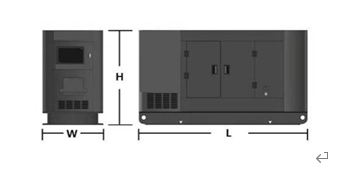 72dB молчаливый тип набор генератора 16kw/20kva Weichai дизельный с альтернатором