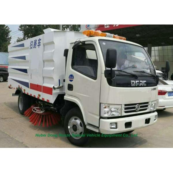 DFAC Truck Mounted Vacuum Street Sweeper With Cleaning Brushes 4000L Refuse