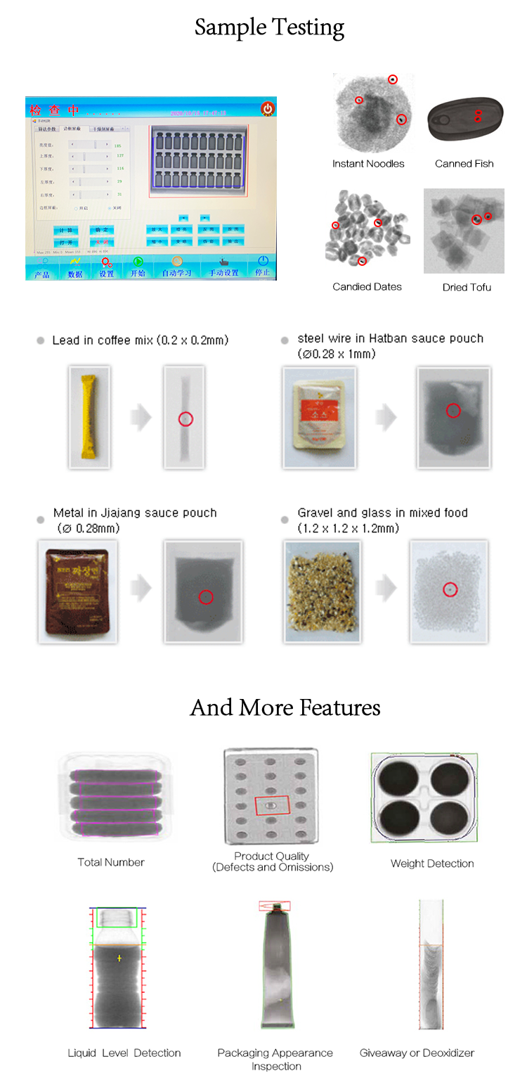 Industrial X-Ray Inspection Machine | One Ray Foreign Object Detector | Customizable Metal & Contaminant Tester for Food