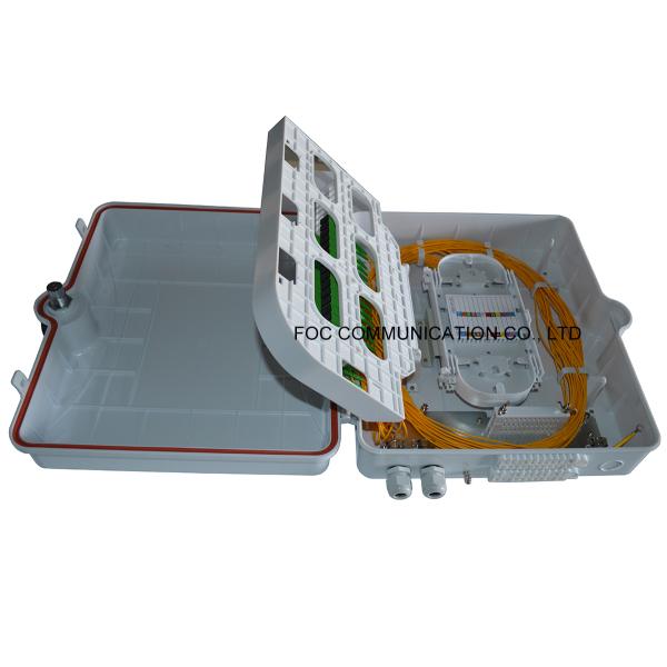 White Fiber Optic Cable Termination Boxes ABS Moduel PLC Splitter 1x32