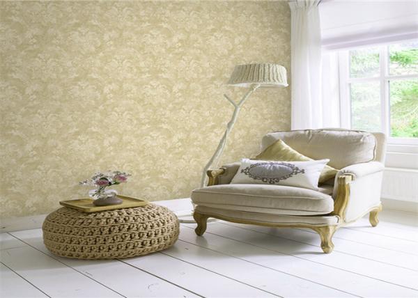 Classical Non Woven Interior Design Wallpapers Washable With Embossed Surface