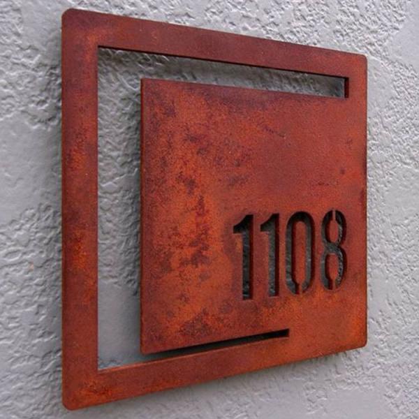 Laser Cut House Room Metal Door Name Plaques Garden Metal Ornaments