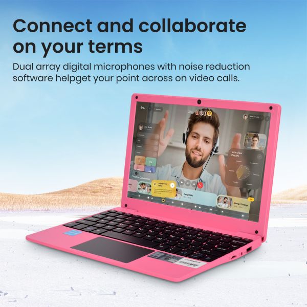 10.1 Inch Slim Portable Laptop with Intel N4000 Dual Core Processor and 128GB SSD for Home & Student