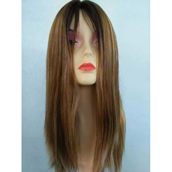 Factory Wholesale Unprocessed Euiopean Hair Jewish Wigs ,Blonde Color Kosher Wigs