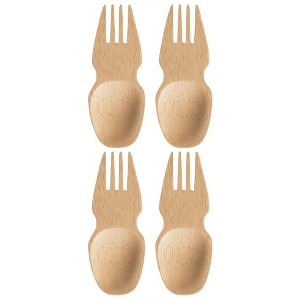 90 Mm Mizi Size Reusable Biodegradable Bamboo Fork For Food Eating Utensils For Restaurants Hotels