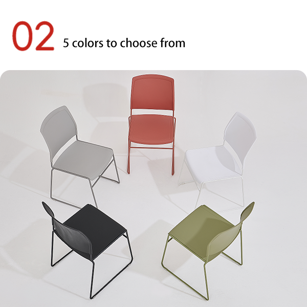 New Thick Cross Border Durable Dining Chair Modern Simple Backrest Leisure Chair Stackable Plastic Chair