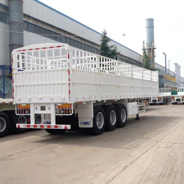 60 Ton Payload CIMC Livestock Cargo Fence Semi Trailer