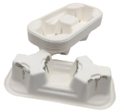 Diâmetro biodegradável impermeável 21.8cm 2 copos de suporte